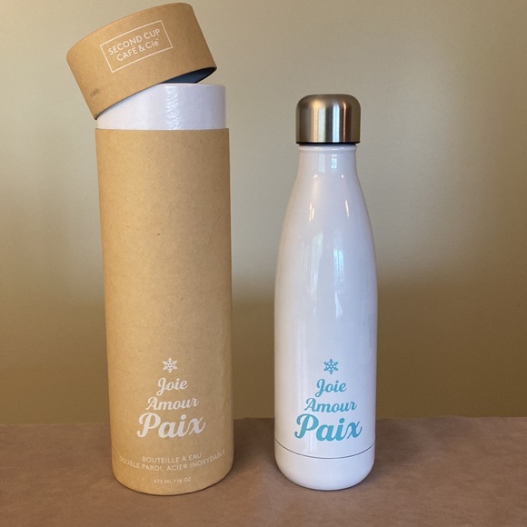 Second Cup Stainless 16 Oz water bottle  NWT - Picture 2 of 6
